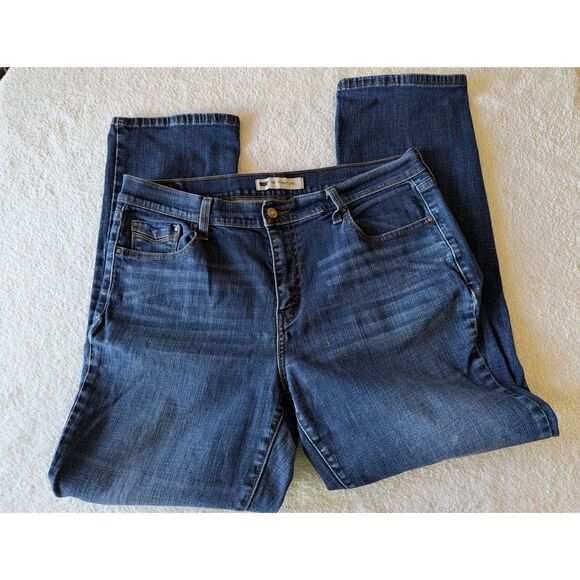 Levi's 505 Straight Leg 5 pocket denim jeans    Sz 14 - Picture 7 of 10